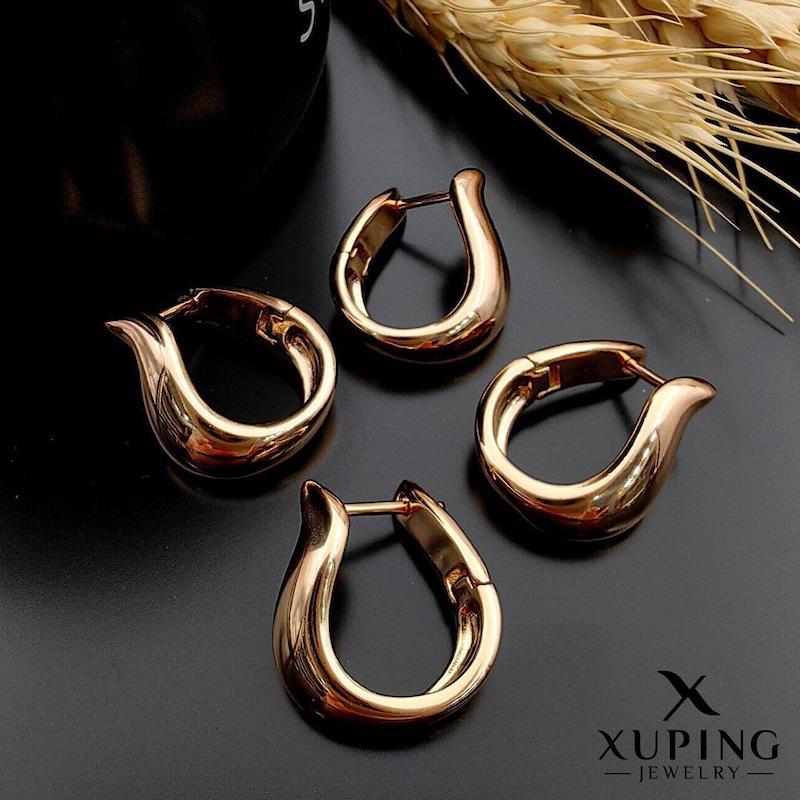 گوشواره حلقه آینه‌ای ژوپینگ