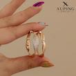 گوشواره حلقه‌ای طرح‌طلا ژوپینگ