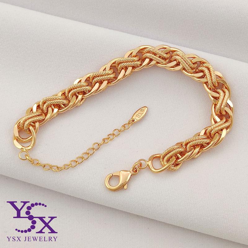 دستبند بافت طرح طلا YSX