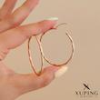 گوشواره حلقه تراش طرح‌طلا ژوپینگ