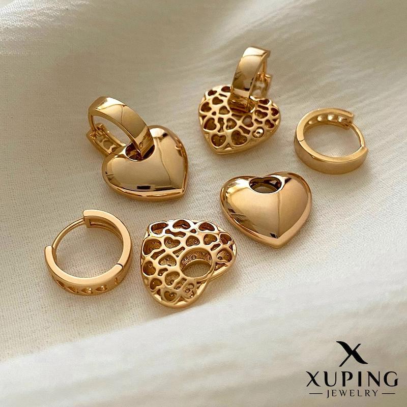 گوشواره دوحالته قلب‌آویز ژوپینگ