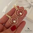 گوشواره دوحلقه و مروارید ژوپینگ