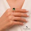 انگشتر جواهری زمردی ژوپینگ
