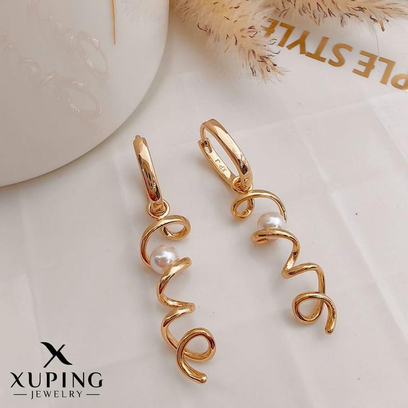 گوشواره دوحالته اسپیرال مرواریدی ژوپینگ