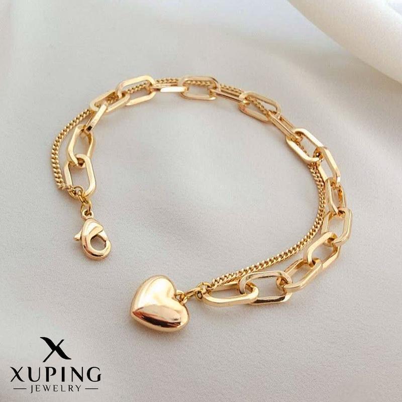 دستبند دولاین قلب‌‌آویز ژوپینگ