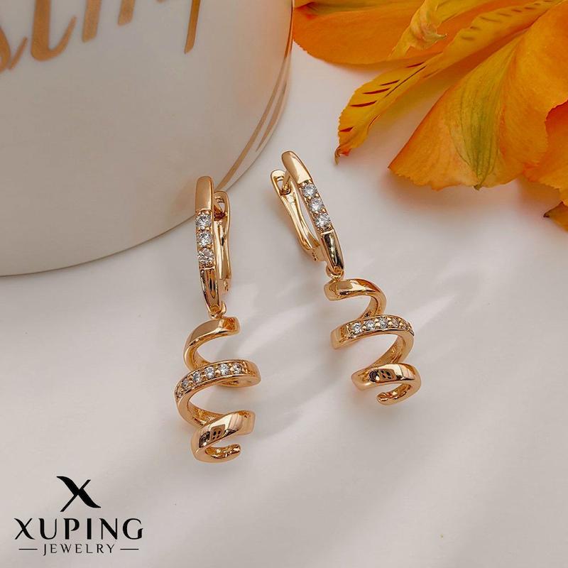 گوشواره آویز اسپیرال ژوپینگ