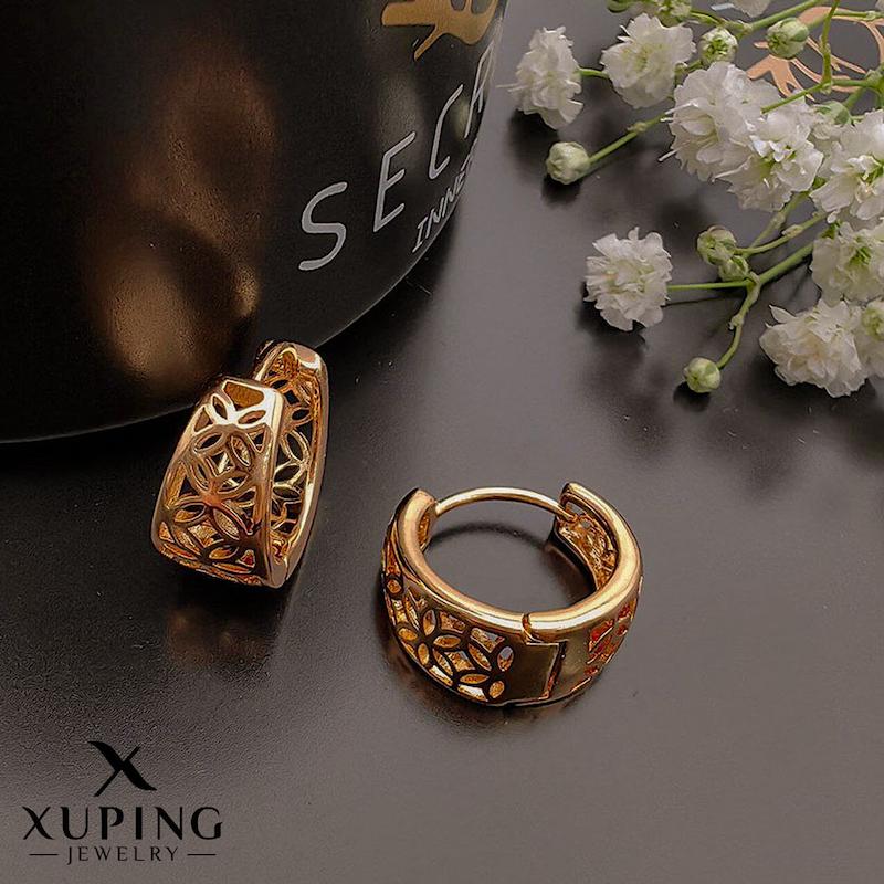 گوشواره حلقه‌ای طرح طلا ژوپینگ