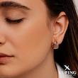 گوشواره حلقه‌ای طرح طلا ژوپینگ