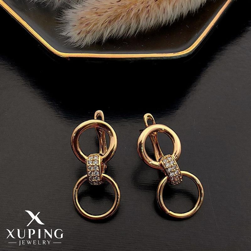 گوشواره حلقه‌ای آویزدار ژوپینگ