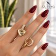 گوشواره دوحالته قلبی ژوپینگ