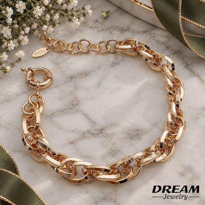 دستبند حلقه‌ای طرح‌طلا DREAM