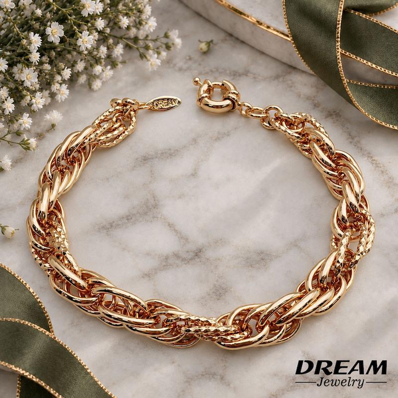 دستبند حلقه‌ای طرح‌طلا DREAM