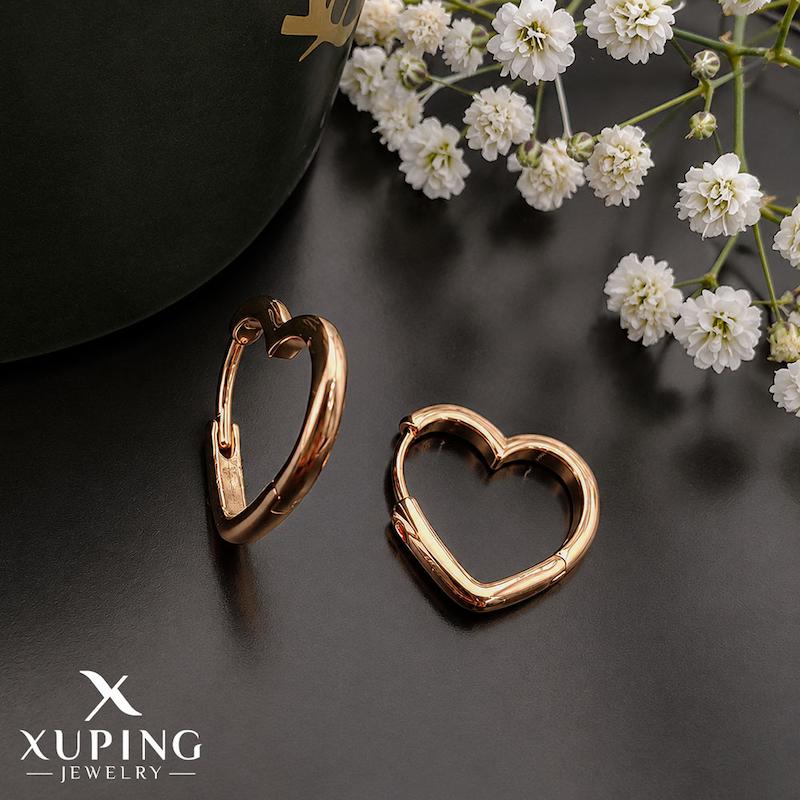 گوشواره حلقه‌ای قلبی ژوپینگ