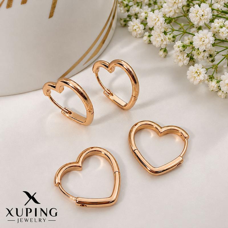 گوشواره حلقه‌ای قلبی ژوپینگ