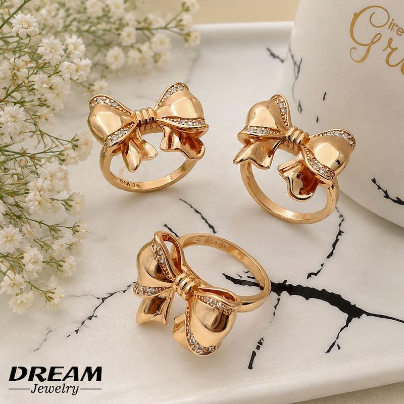 انگشتر پاپیون نگین‌دار DREAM