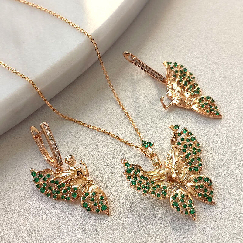 نیمست فول‌نگین‌ پروانه عشق ژوپینگ