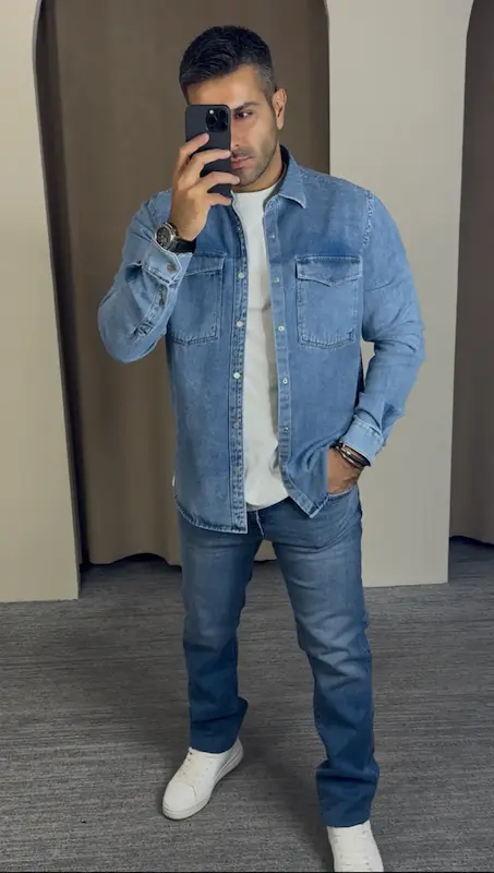 پیراهن جین مردانه