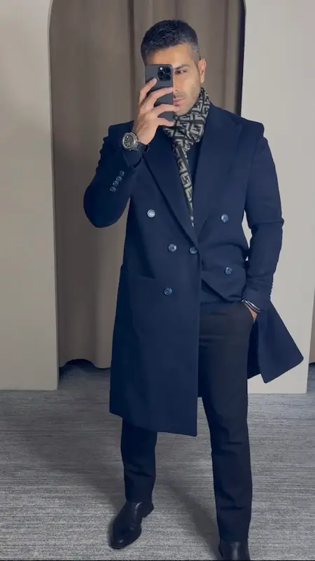 پالتو مردانه دبل برست PL001