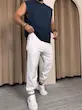 شلوار جاگر نایکی پارچه دورس مردانه سفید