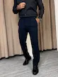 شلوار پارچه ای اسلیم کمر پهن مردانه سرمه ای