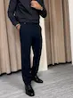 شلوار پارچه ای اسلیم کمر پهن مردانه سرمه ای