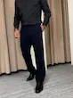 شلوار پارچه ای رگولار مردانه مشکی سرمه ای
