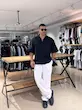  پیراهن لینن آستین کوتاه کپ باکسی مردانه مشکی