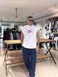 کاور مردانه پارچه گرم بالا سفید