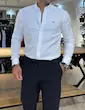 پیراهن آکسفورد LACOSTE آستین بلند مردانه 