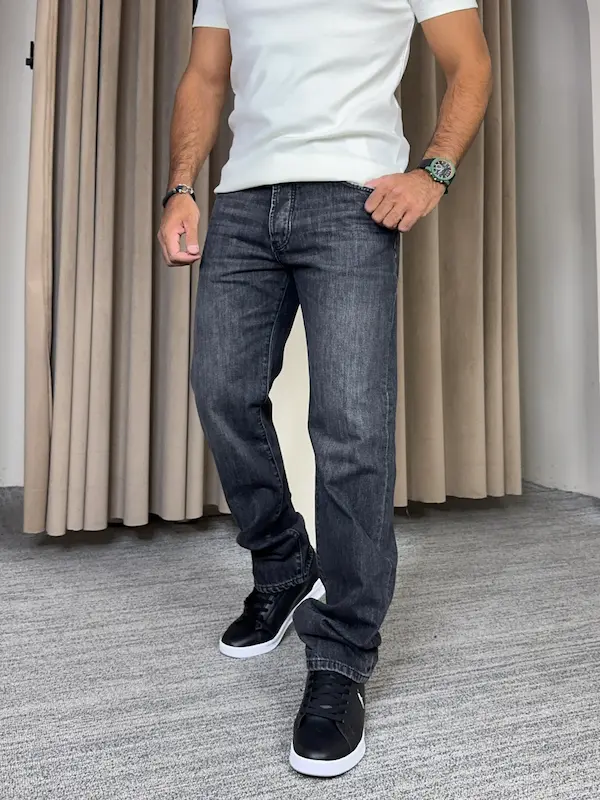 شلوار جین مردانه کپ Straight fit آزاد