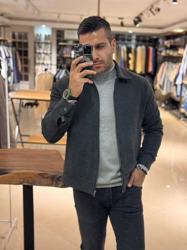 کت فوتر ضخیم زیپی مردانه