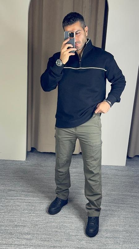 شلوار اسلش کتان راسته مردانه