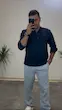پیراهن کنفی آستین بلند مردانه سرمه ای