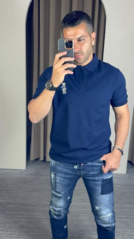 پلوشرت  POLO تدی مردانه گلدوزی 