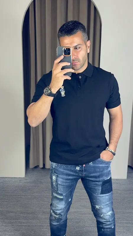 پلوشرت  POLO تدی مردانه گلدوزی 