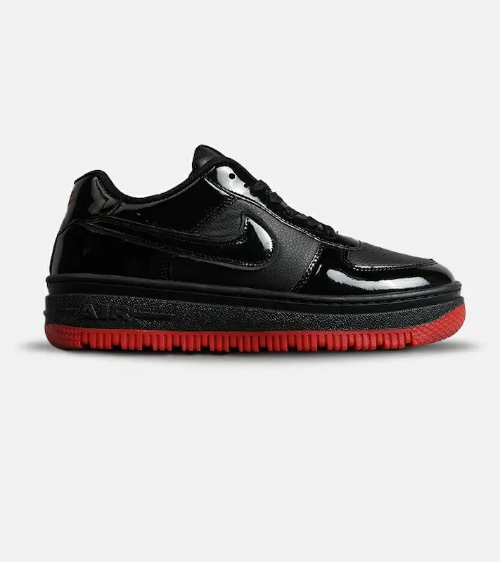 کفش مردانه و زنانه مشکی قرمز NIKE AIR FORCE