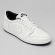 کتونی نایکی جردن ۱ لو زنانه (Air Jordan 1 Low) - رنگ سفید مشکی مینیمال