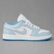 کتونی نایکی جردن ۱ لو زنانه آبی آسمانی سفید | Air Jordan 1 Low UNC