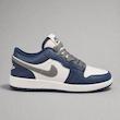 کتونی نایکی جردن ۱ لو زنانه سرمه‌ای سفید طوسی | Air Jordan 1 Low Navy Grey