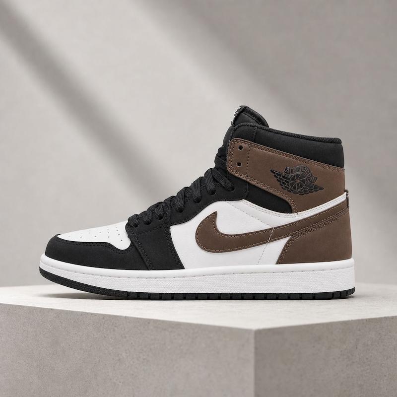 کتونی نایکی ایر جردن ۱ ساق‌بلند زنانه دارک موکا | Air Jordan 1 High Dark Mocha