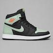 کتونی نایکی ایر جردن 1 ساق‌بلند زنانه  مشکی سبز نعنایی | Nike Air Jordan 1 High Black Mint