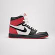 کتونی نایکی ایر جردن 1 ساق‌بلند زنانه  مشکی سفید قرمز (Black Toe/Chicago Hybrid) | Nike Air Jordan 1 High