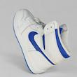 کتونی نایکی ایر جردن 1 ساق‌بلند زنانه سفید آبی کلاسیک | Nike Air Jordan 1 High White Blue