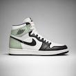کتونی نایکی ایر جردن 1 ساق‌بلند زنانه مشکی سفید سبز پاستلی | Nike Air Jordan 1 High Black White Mint