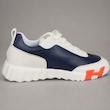 کتونی هرمس زنانه سرمه‌ای سفید زیره ضخیم | Navy White Chunky Sole Sneakers