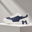 کتونی هرمس زنانه سرمه‌ای سفید زیره ضخیم | Navy White Chunky Sole Sneakers