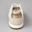 کتونی کژوال پولو رالف لورن زنانه  سفید طوسی با جزئیات طلایی | Polo Ralph Lauren White Grey Gold Sneaker