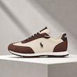 کتونی کژوال پولو رالف لورن زنانه کرم قهوه‌ای شکلاتی | Polo Ralph Lauren Cream Brown Sneaker