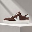 کتونی زنانه وجا جیر قهوه‌ای شکلاتی با لوگوی سفید | Veja Women’s Brown Suede Sneaker