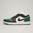 کتونی نایکی جردن 1 لو مردانه سفید مشکی سبز | Nike Air Jordan 1 Low Black White Green